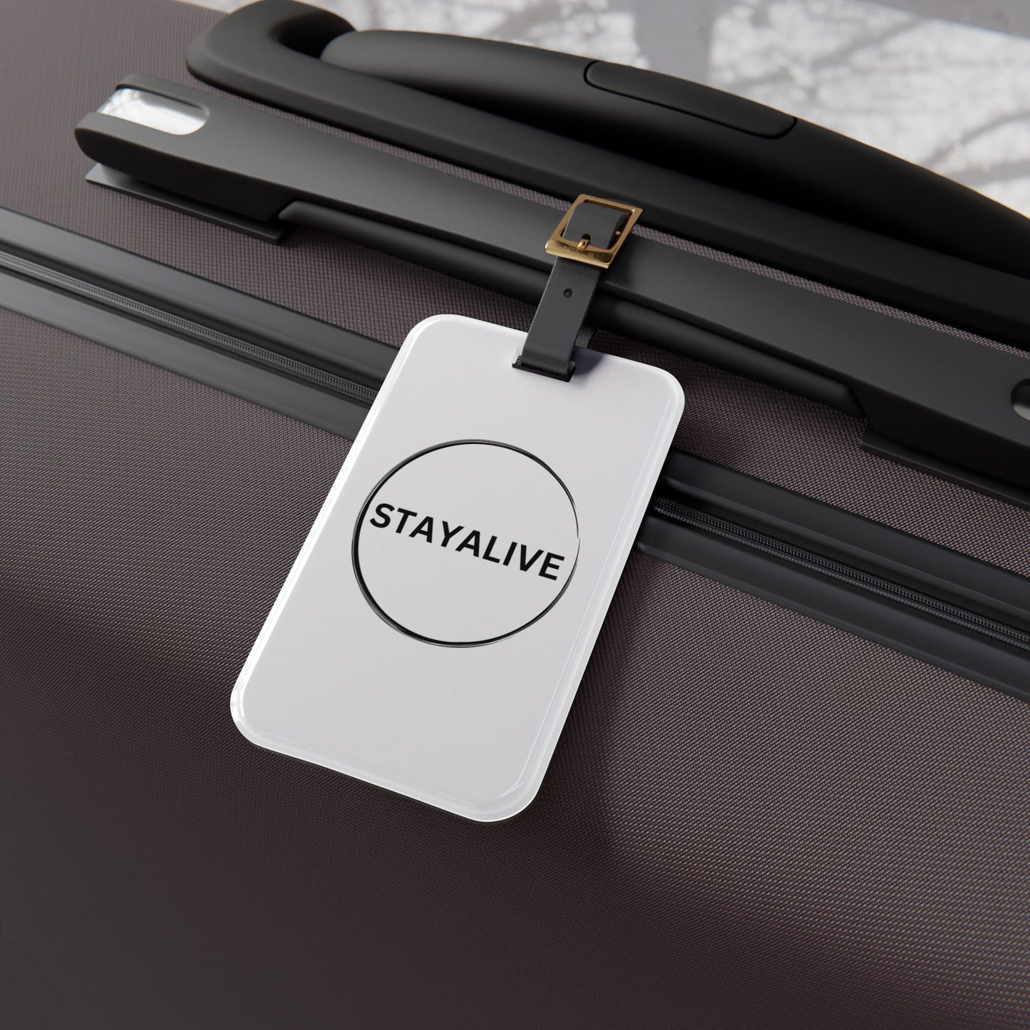 StayAlive™️ with Circle Luggage Tag