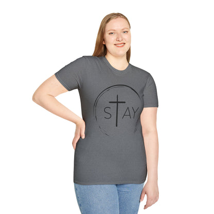 StayAlive™️ with Cross Softstyle T-Shirt Unisex