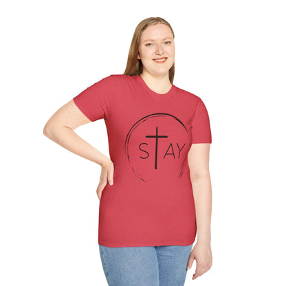 StayAlive™️ with Cross Softstyle T-Shirt Unisex