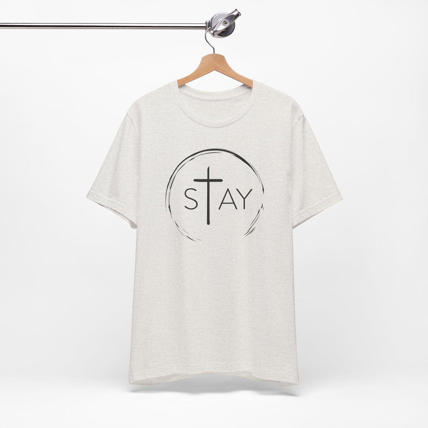 StayAlive™️ with Cross Unisex Jersey Short Sleeve Tee