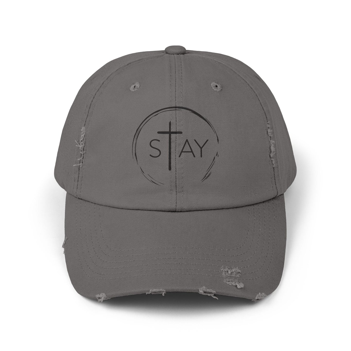 StayAlive™ with Cross Distressed Cap Unisex