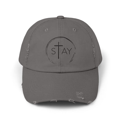 StayAlive™ with Cross Distressed Cap Unisex