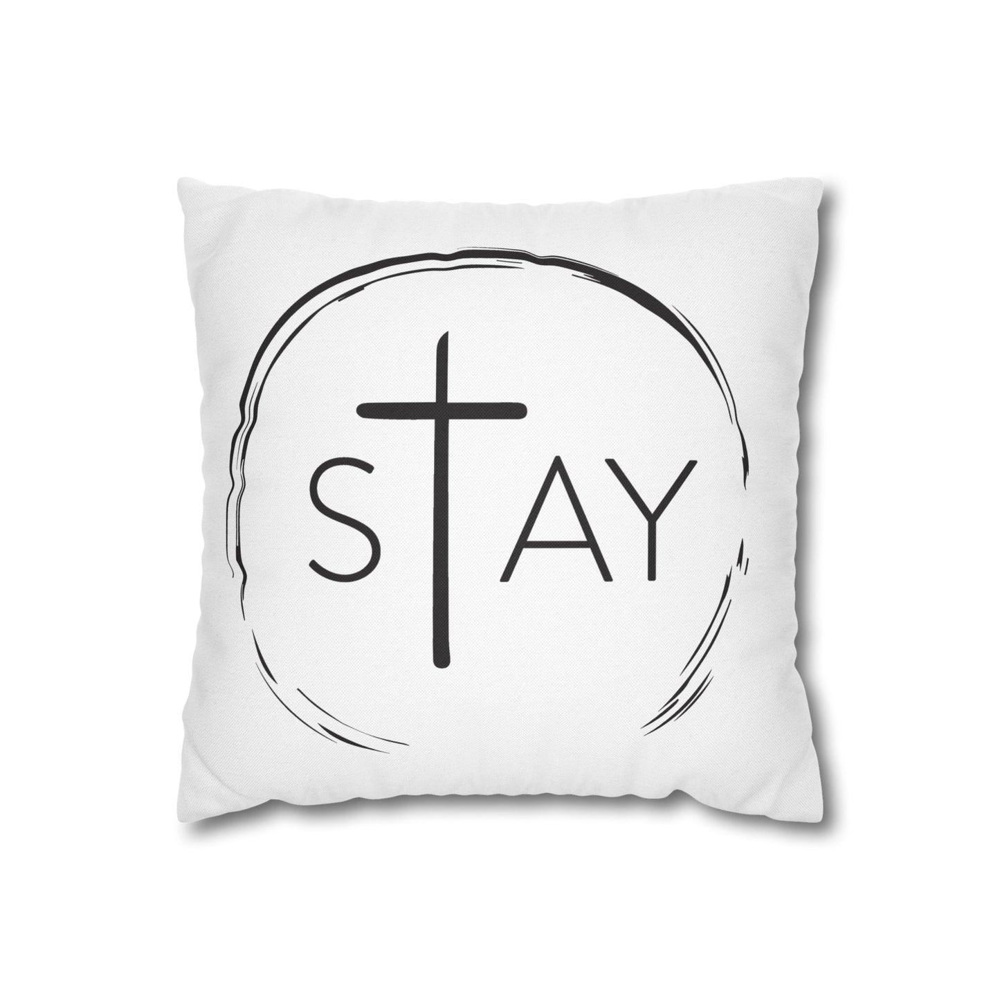 StayAlive™️ with Cross Spun Polyester Square Pillowcase