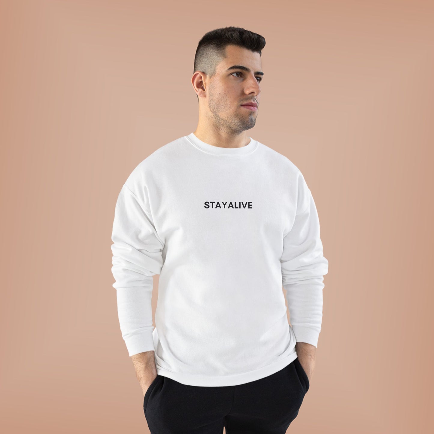 🆕 StayAlive™️ Faith EcoSmart® Crewneck Sweatshirt Unisex