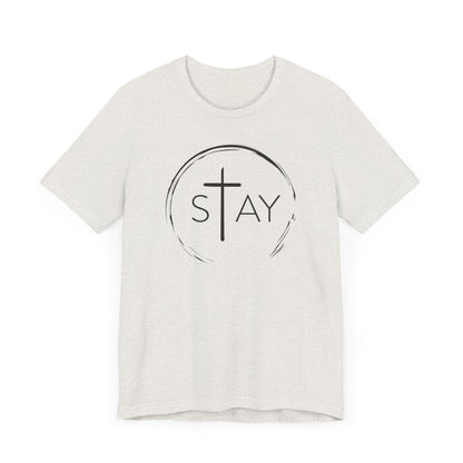 StayAlive™️ with Cross Unisex Jersey Short Sleeve Tee