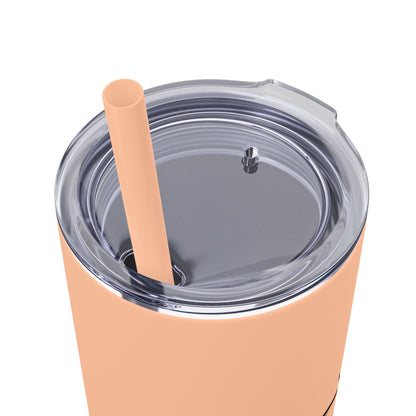 StayAlive™️ with Cross Skinny Tumbler with Straw, 20oz