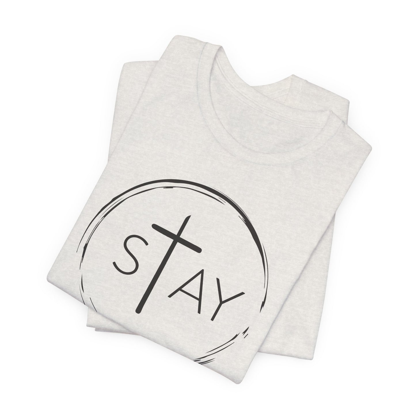 StayAlive™️ with Cross Unisex Jersey Short Sleeve Tee