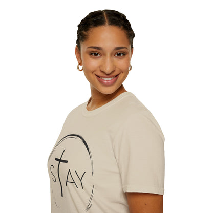 StayAlive™️ with Cross Softstyle T-Shirt Unisex