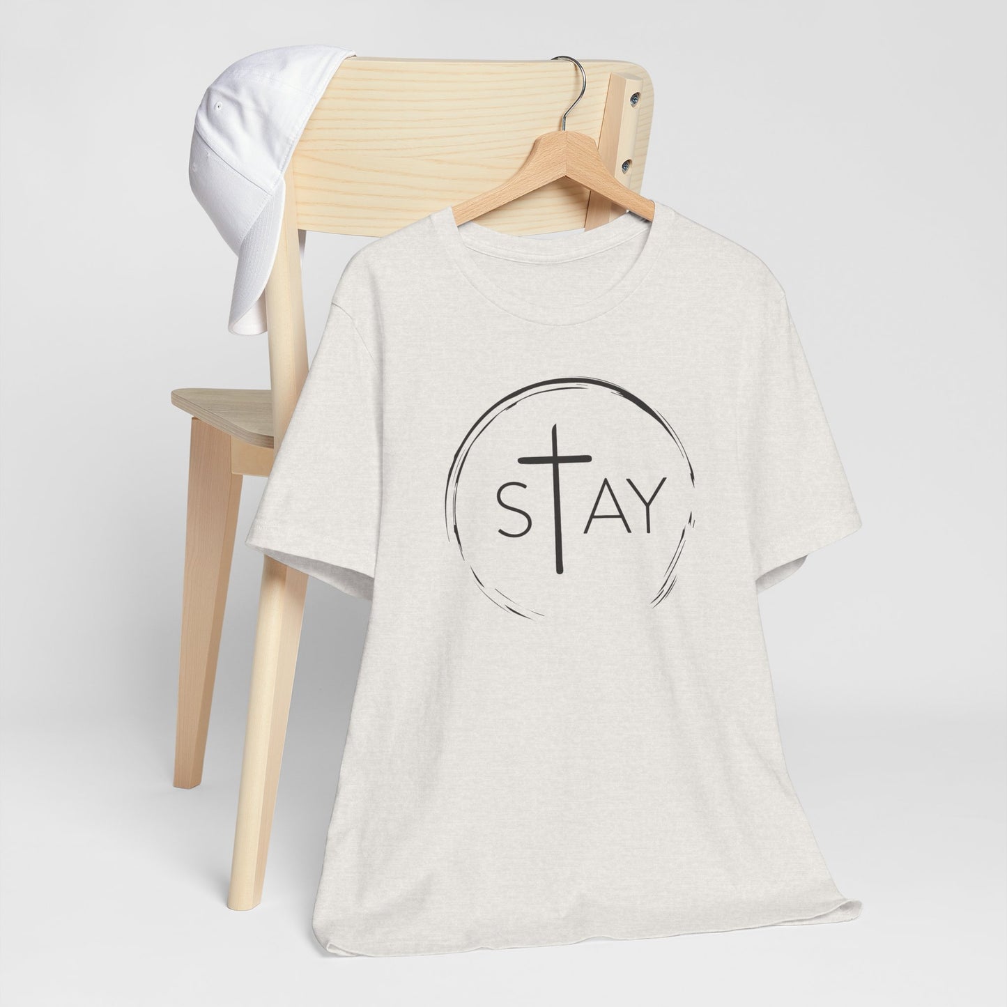 StayAlive™️ with Cross Unisex Jersey Short Sleeve Tee