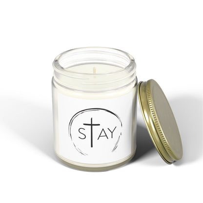 🆕 StayAlive™️ with Cross Scented Candles, Coconut Apricot Wax (4oz, 9oz)