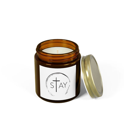 🆕 StayAlive™️ with Cross Scented Candles, Coconut Apricot Wax (4oz, 9oz)