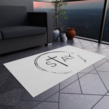 StayAlive™️ with Cross Outdoor Rug