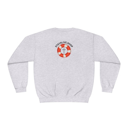 StayAlive™️ God is My Life Preserver NuBlend® Crewneck Sweatshirt Unisex