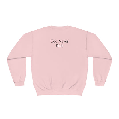 🆕 StayAlive™️ God Never Fails Unisex NuBlend® Crewneck Sweatshirt