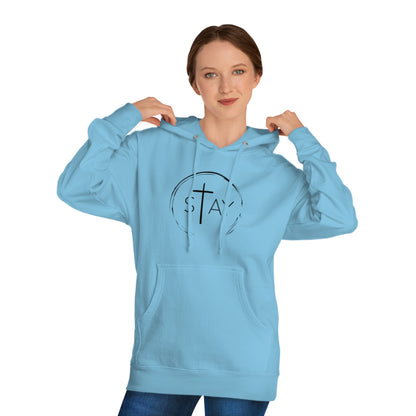 StayAlive™️ with Cross Hooded Sweatshirt Unisex