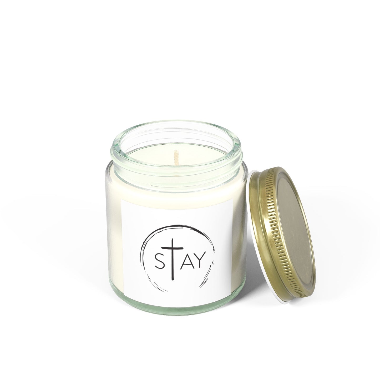 🆕 StayAlive™️ with Cross Scented Candles, Coconut Apricot Wax (4oz, 9oz)