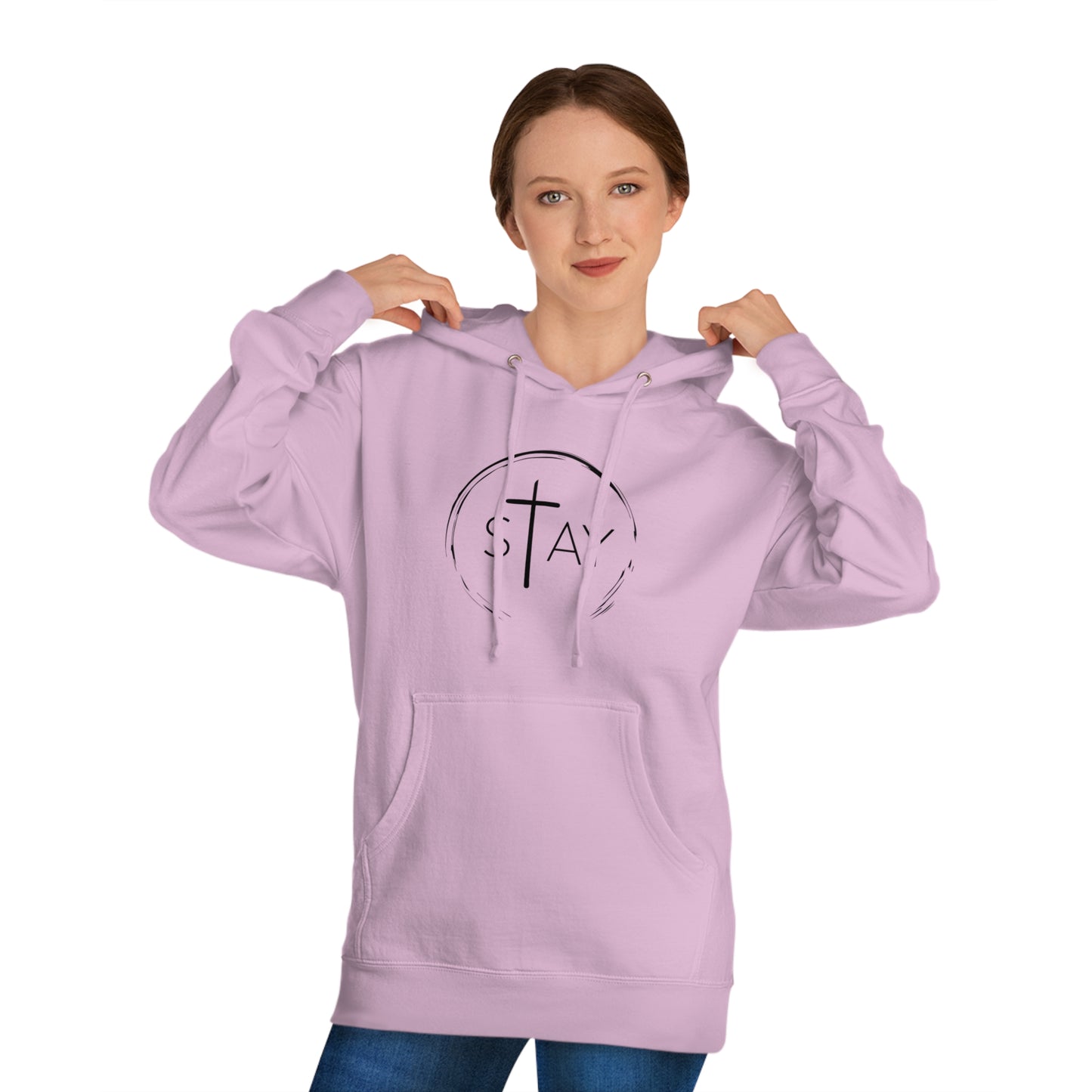 StayAlive™️ with Cross Hooded Sweatshirt Unisex