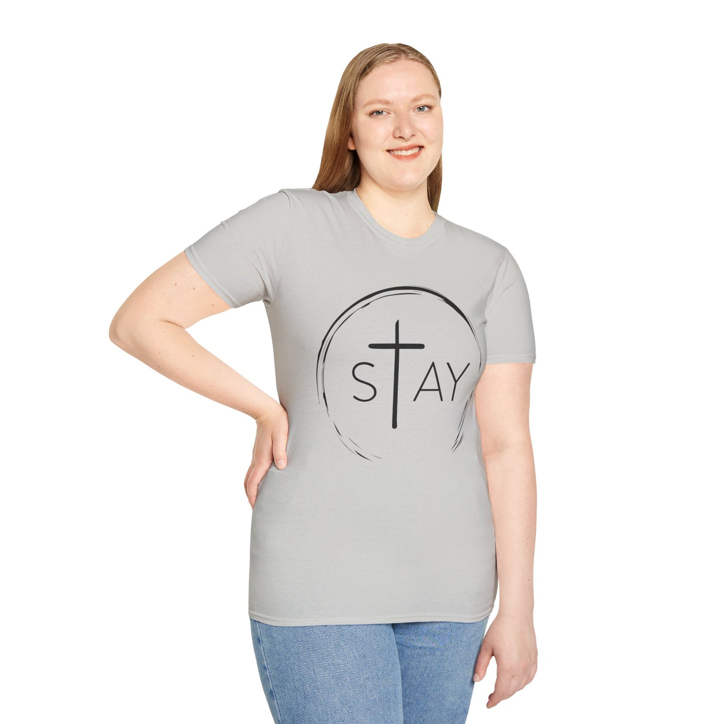 StayAlive™️ with Cross Softstyle T-Shirt Unisex