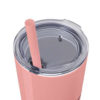 StayAlive™️ with Cross Skinny Tumbler with Straw, 20oz