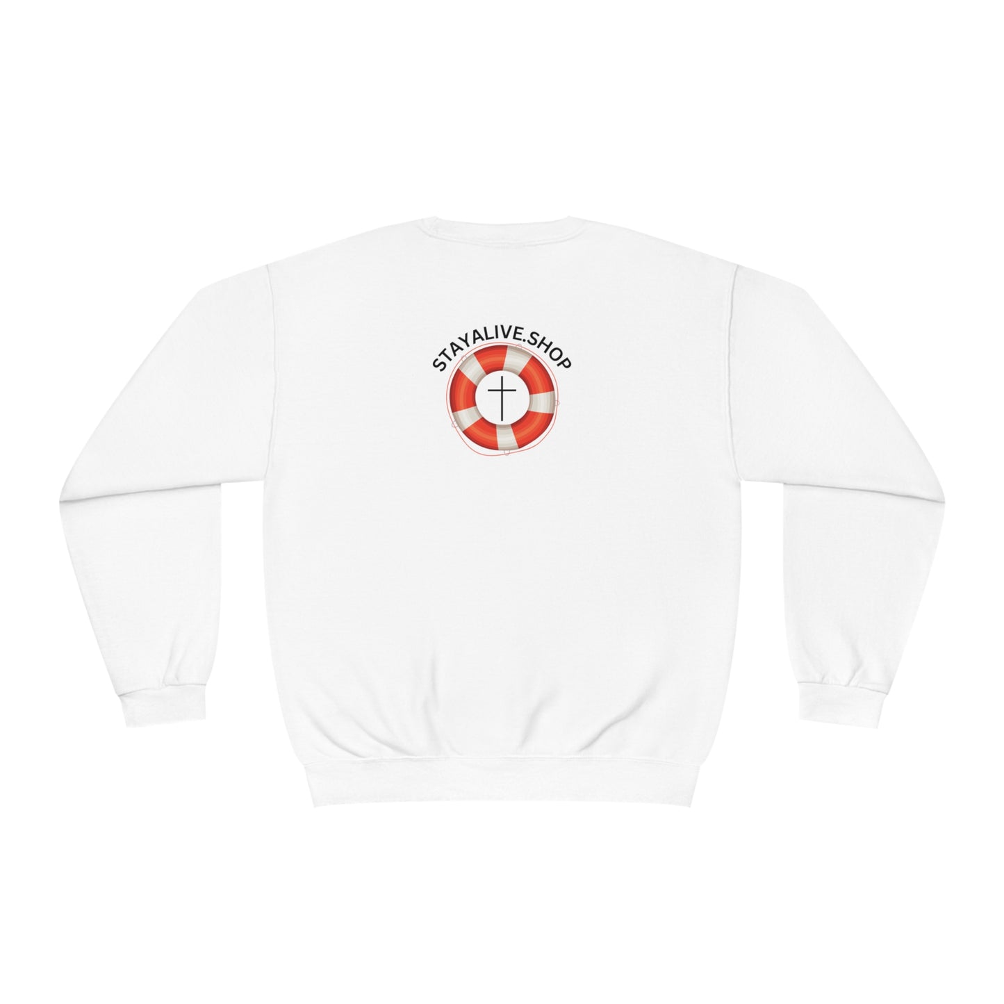 StayAlive™️ God is My Life Preserver NuBlend® Crewneck Sweatshirt Unisex