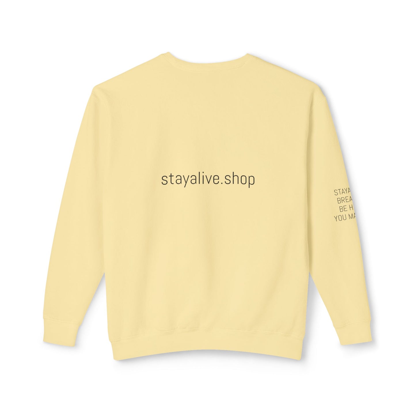 StayAlive™️ with Circle Lightweight Crewneck Sweatshirt Unisex