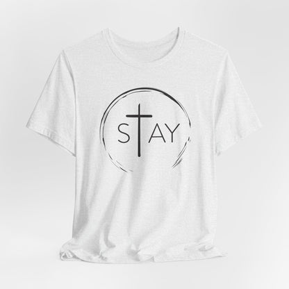 StayAlive™️ with Cross Unisex Jersey Short Sleeve Tee