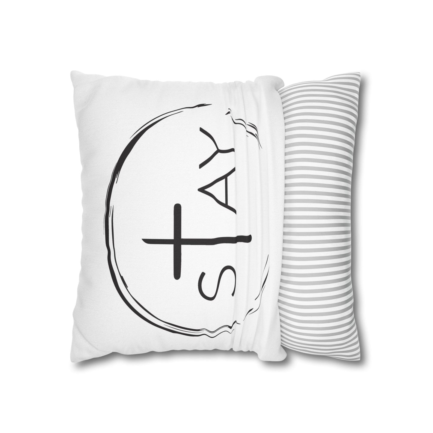 StayAlive™️ with Cross Spun Polyester Square Pillowcase