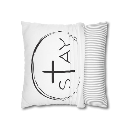 StayAlive™️ with Cross Spun Polyester Square Pillowcase