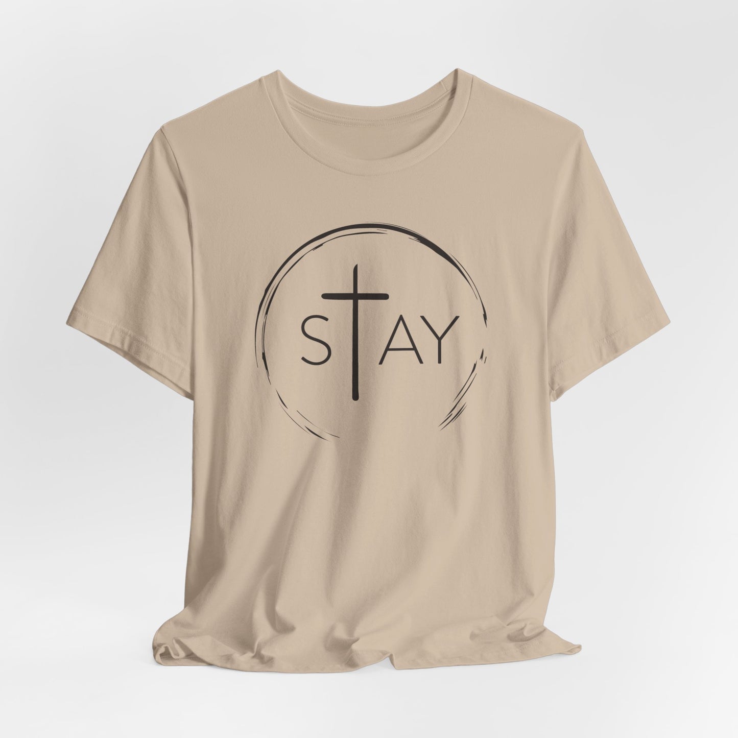 StayAlive™️ with Cross Unisex Jersey Short Sleeve Tee