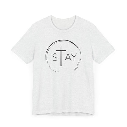 StayAlive™️ with Cross Unisex Jersey Short Sleeve Tee