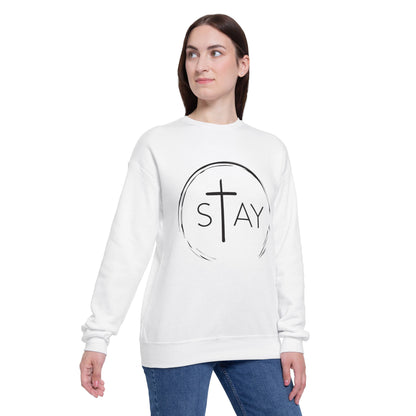 StayAlive™ with Cross Drop Shoulder Sweatshirt Unisex