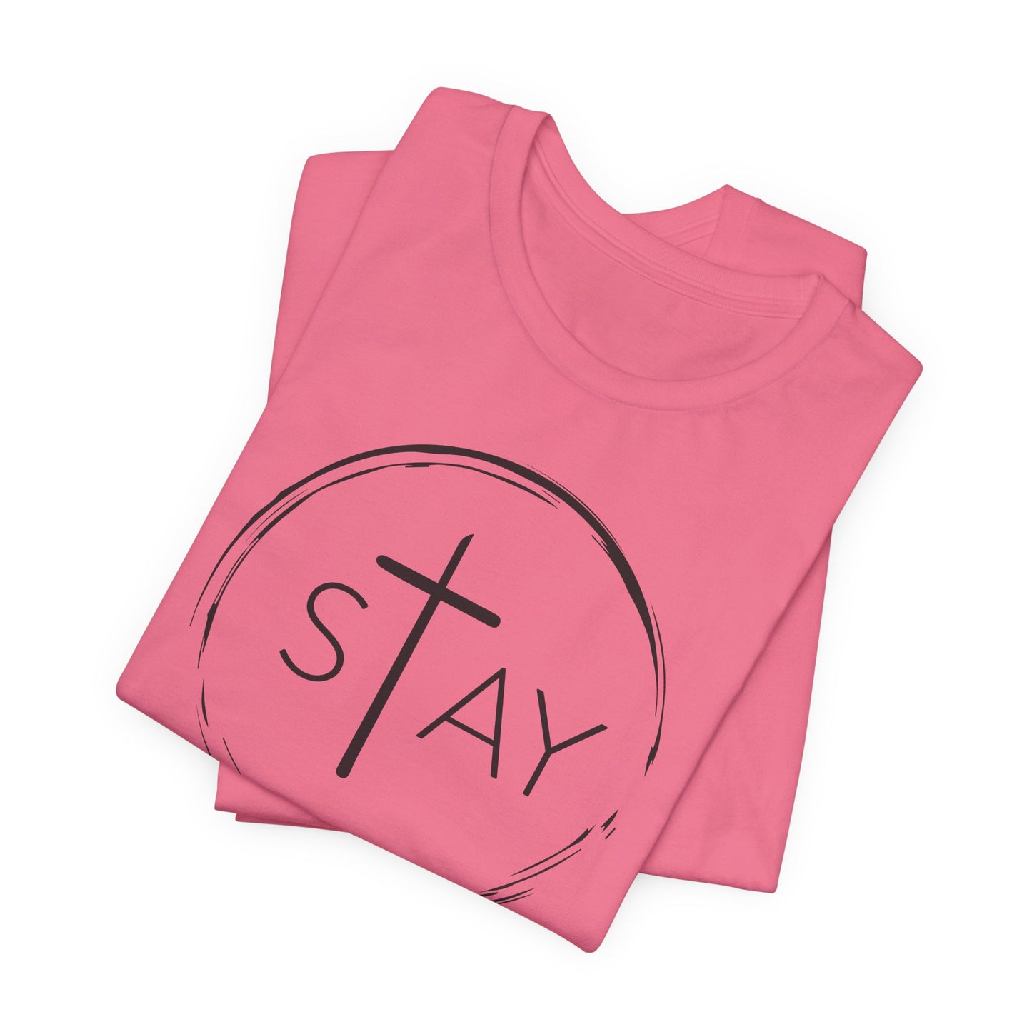 StayAlive™️ with Cross Unisex Jersey Short Sleeve Tee