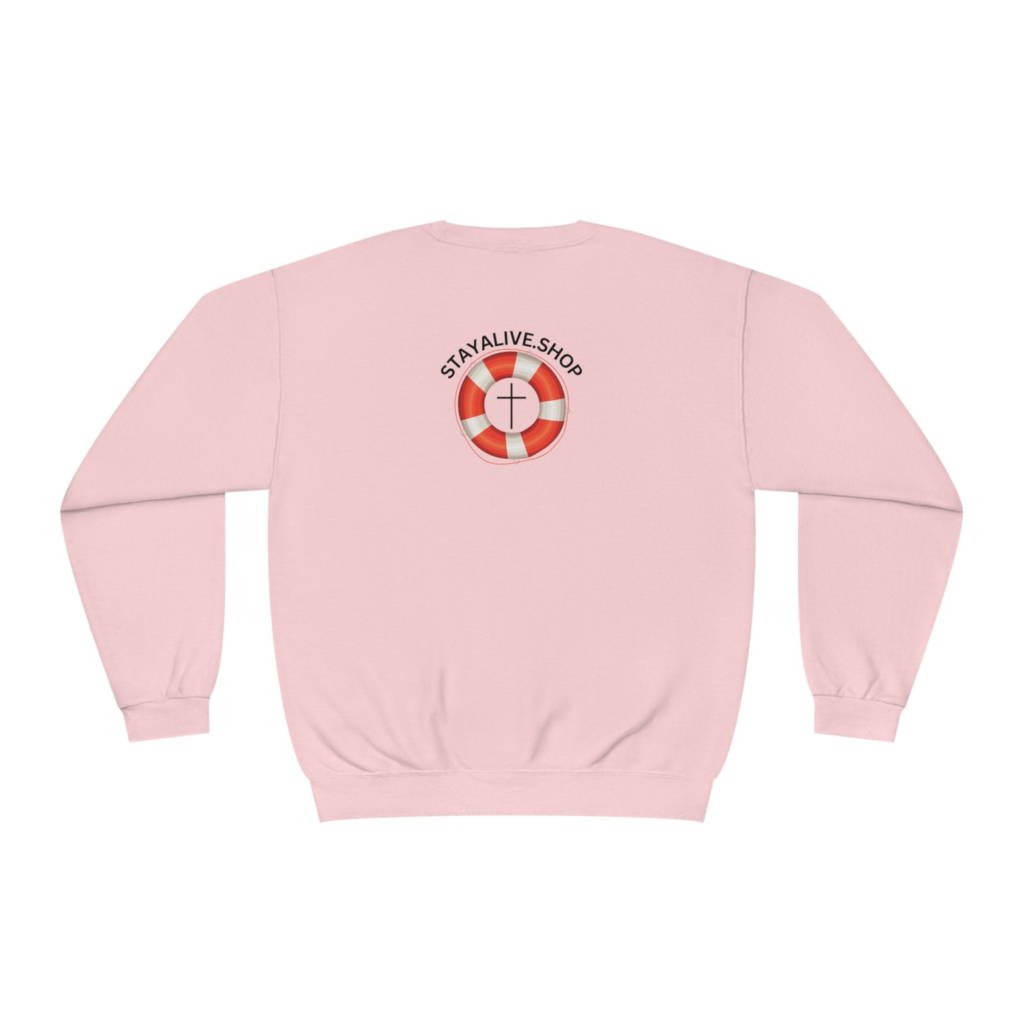 StayAlive™️ God is My Life Preserver NuBlend® Crewneck Sweatshirt Unisex