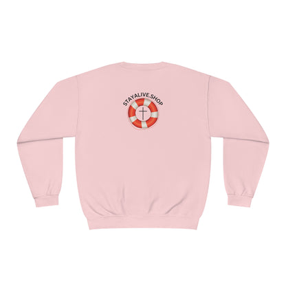 StayAlive™️ God is My Life Preserver NuBlend® Crewneck Sweatshirt Unisex