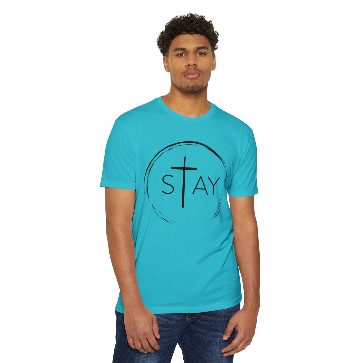 StayAlive™️ with Cross Jersey T-Shirt Unisex