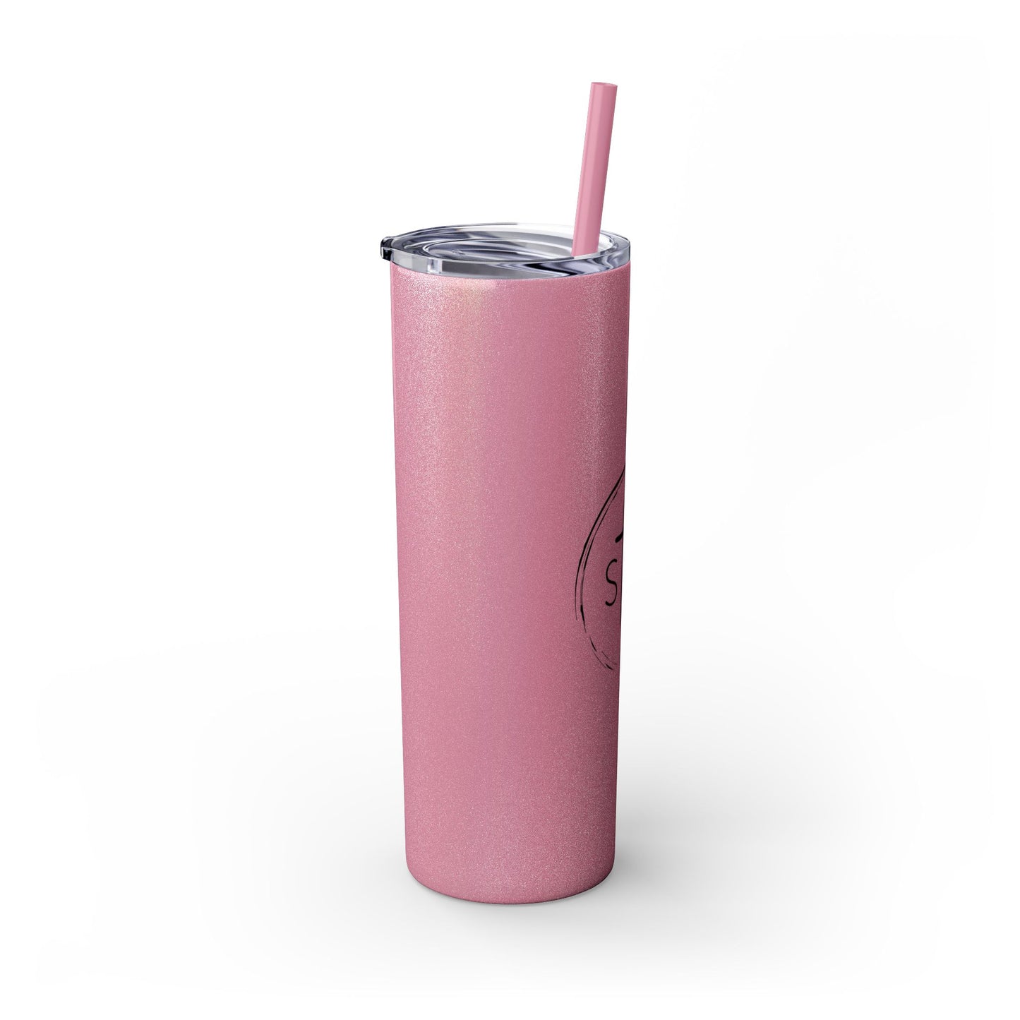 StayAlive™️ with Cross Skinny Tumbler with Straw, 20oz