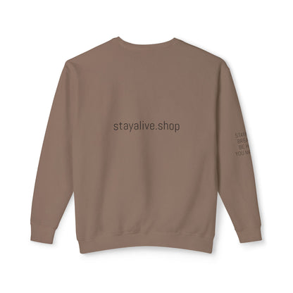 StayAlive™️ with Circle Lightweight Crewneck Sweatshirt Unisex