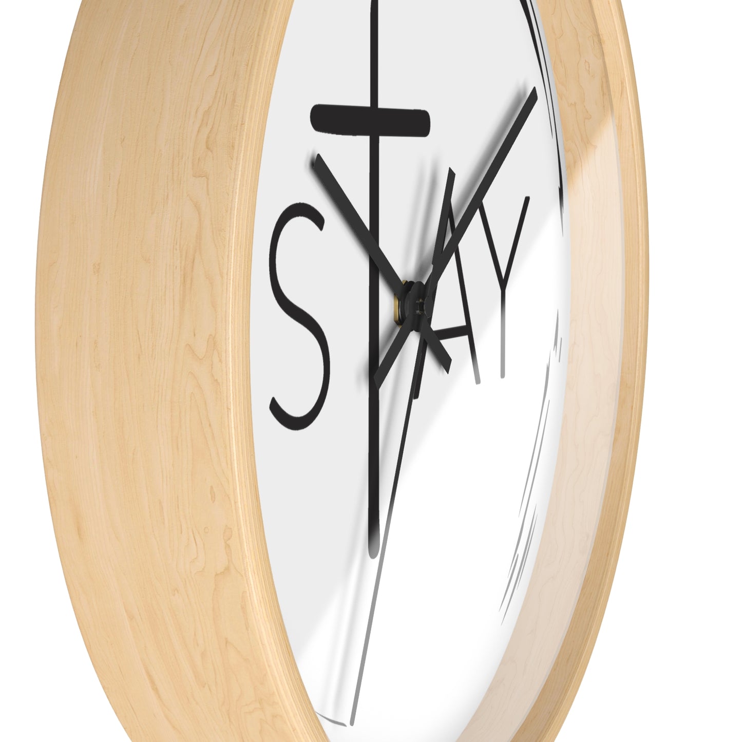 StayAlive™ with Cross | Modern Wall Clock