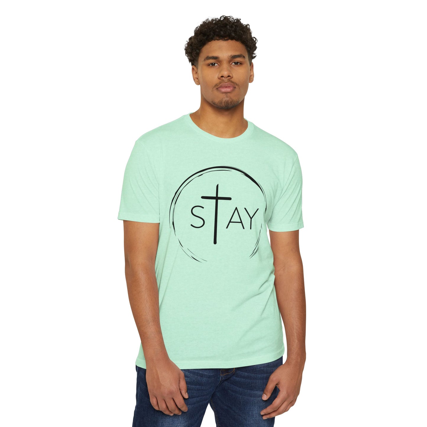 StayAlive™️ with Cross Jersey T-Shirt Unisex