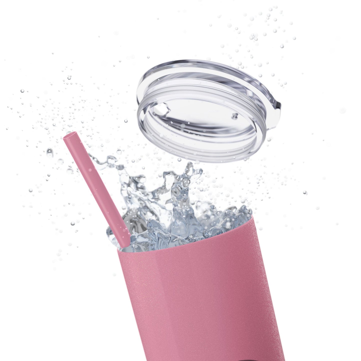 StayAlive™️ with Cross Skinny Tumbler with Straw, 20oz