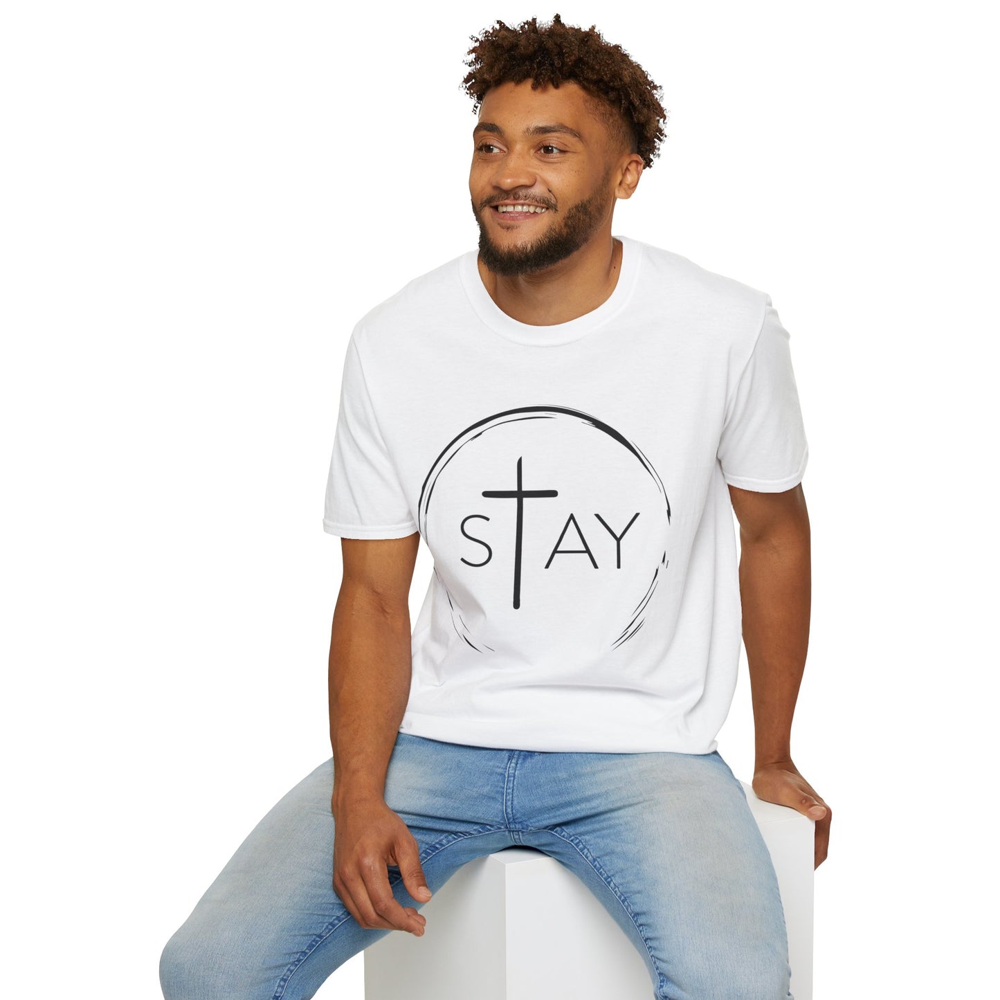 StayAlive™️ with Cross Softstyle T-Shirt Unisex