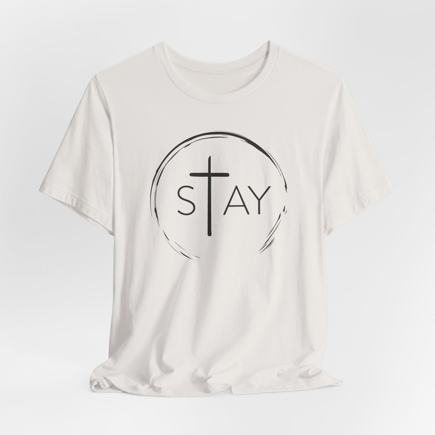 StayAlive™️ with Cross Unisex Jersey Short Sleeve Tee