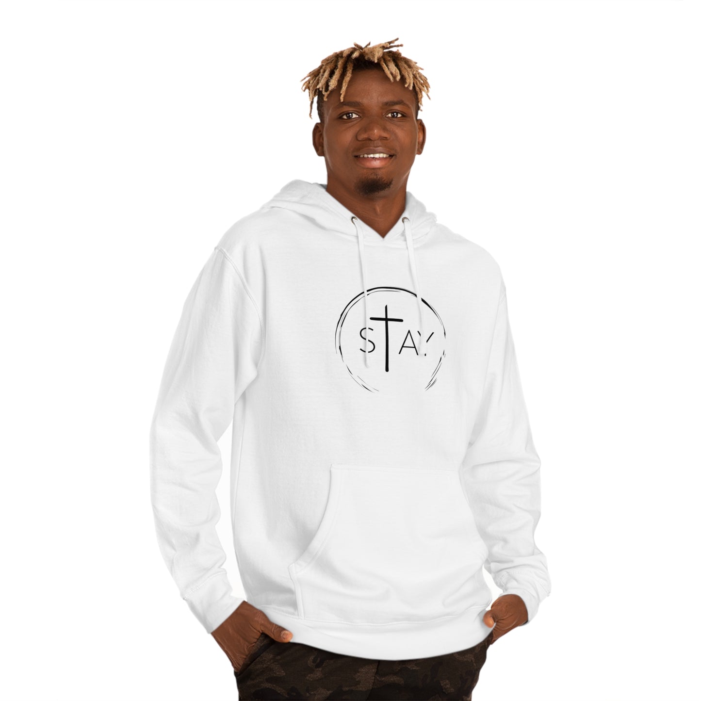 StayAlive™️ with Cross Hooded Sweatshirt Unisex