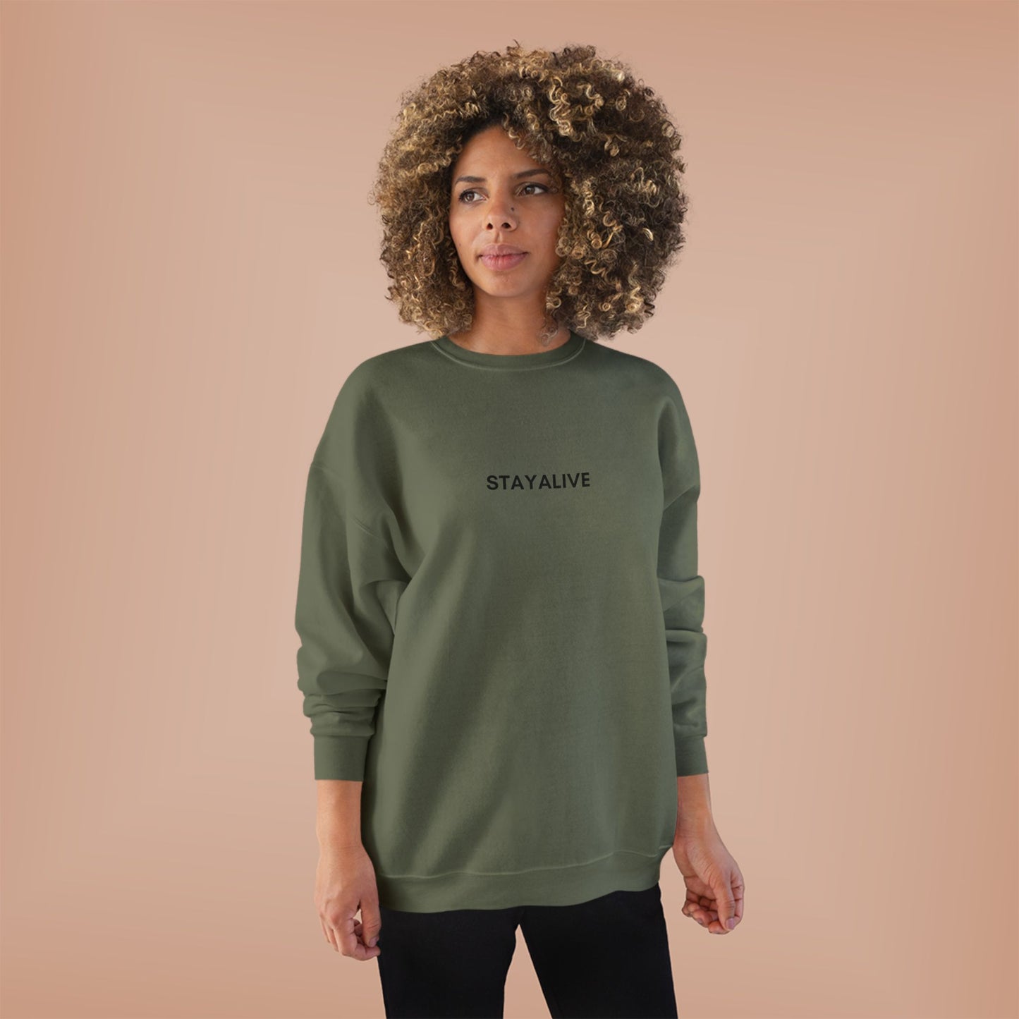 🆕 StayAlive™️ Faith EcoSmart® Crewneck Sweatshirt Unisex