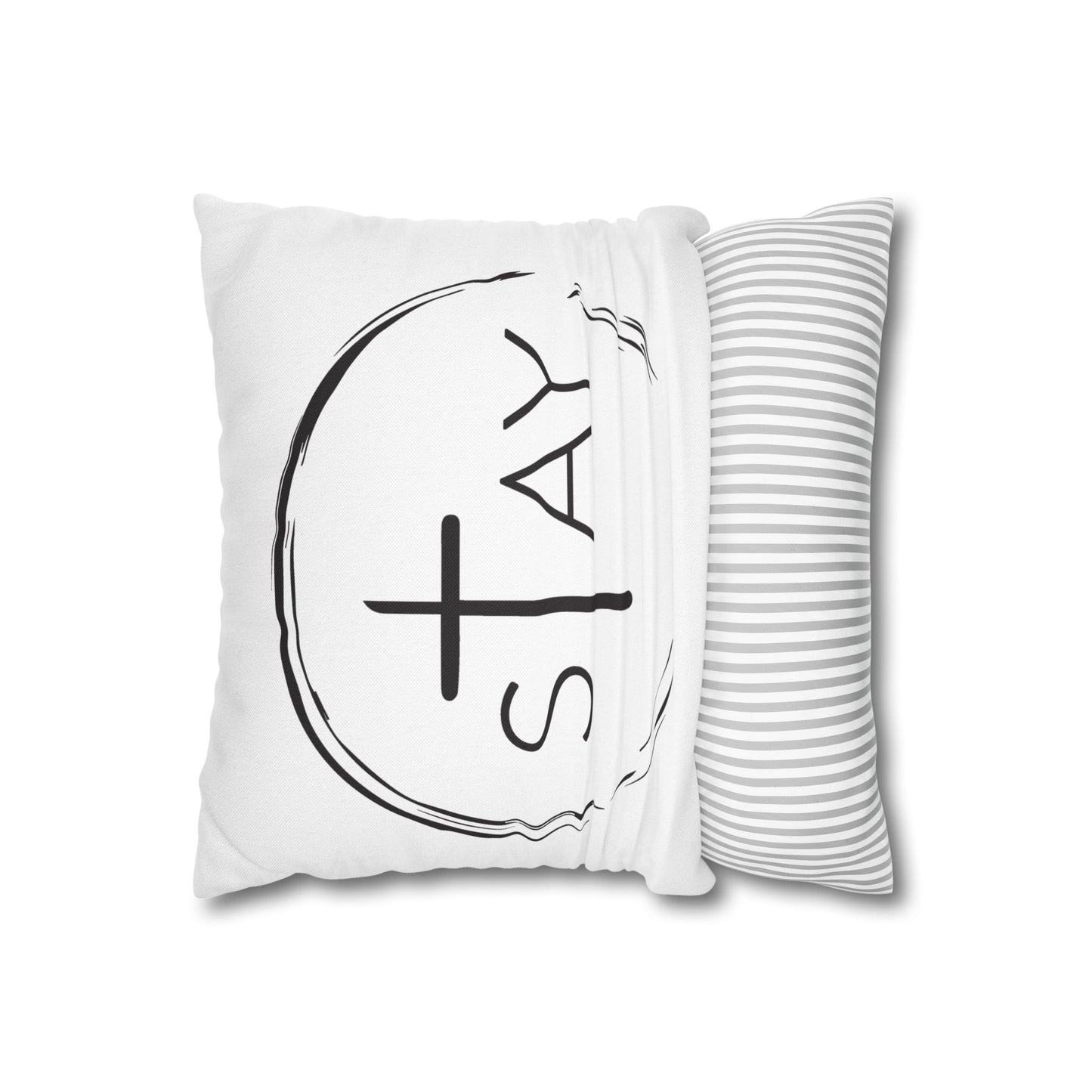 StayAlive™️ with Cross Spun Polyester Square Pillowcase