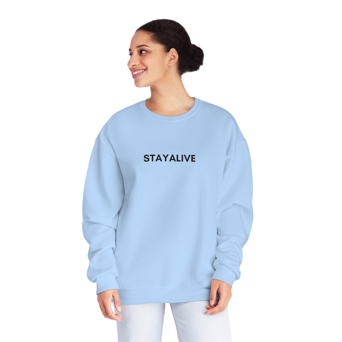 StayAlive™️ God is My Life Preserver NuBlend® Crewneck Sweatshirt Unisex