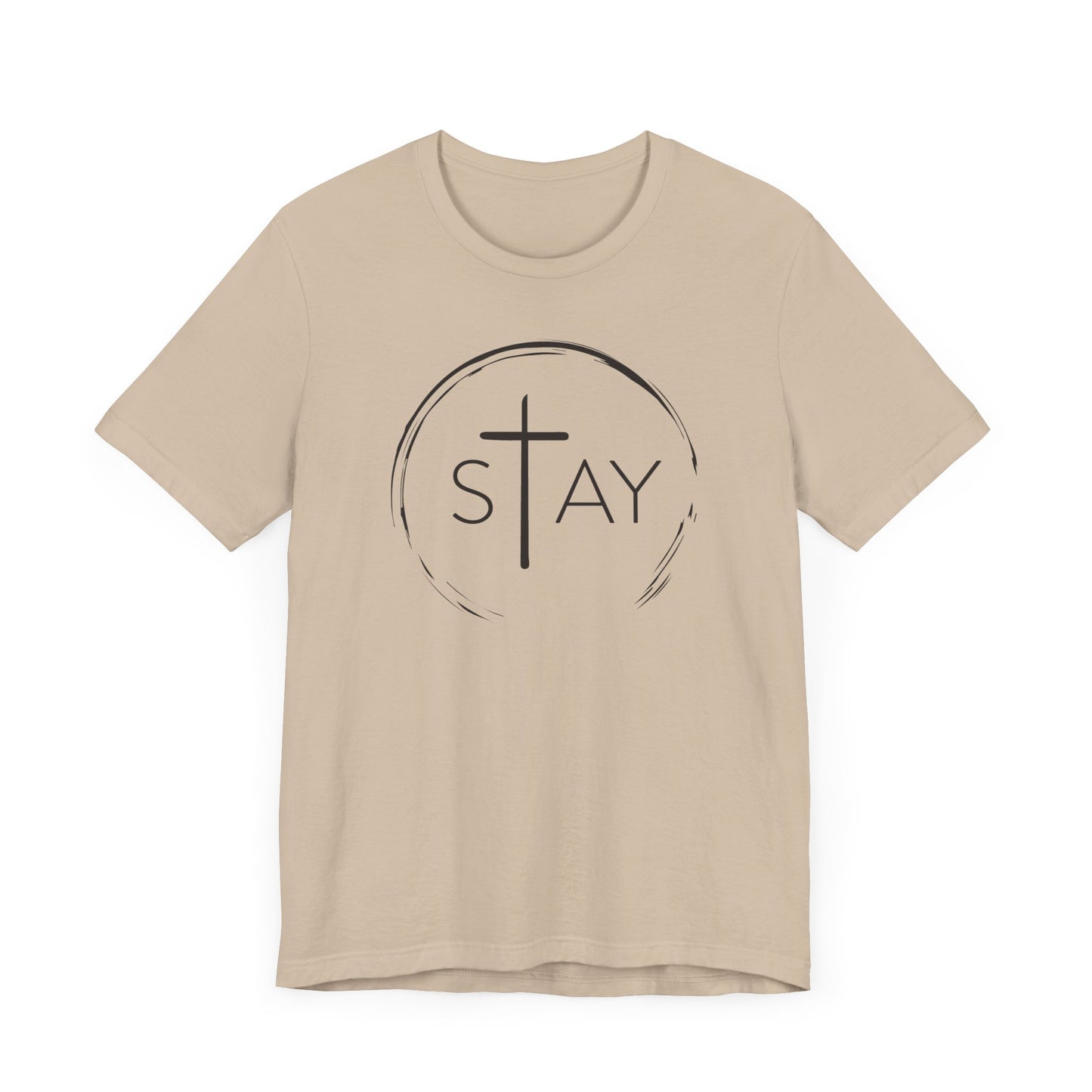 StayAlive™️ with Cross Unisex Jersey Short Sleeve Tee