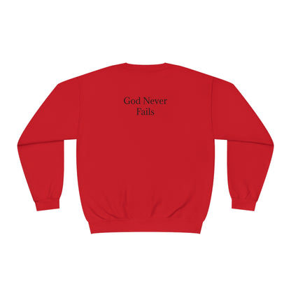 🆕 StayAlive™️ God Never Fails Unisex NuBlend® Crewneck Sweatshirt