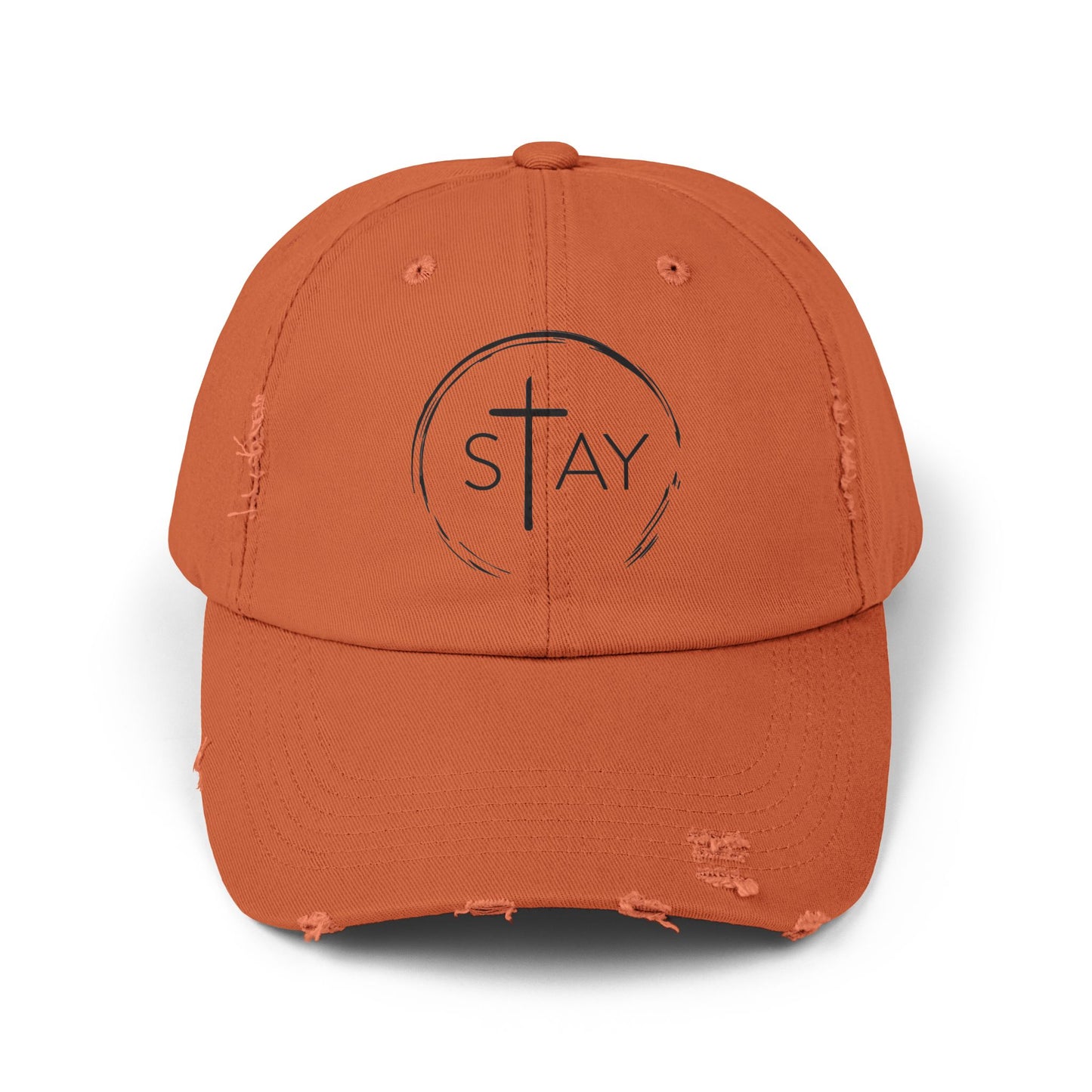 StayAlive™ with Cross Distressed Cap Unisex