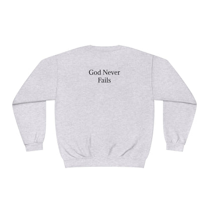 🆕 StayAlive™️ God Never Fails Unisex NuBlend® Crewneck Sweatshirt